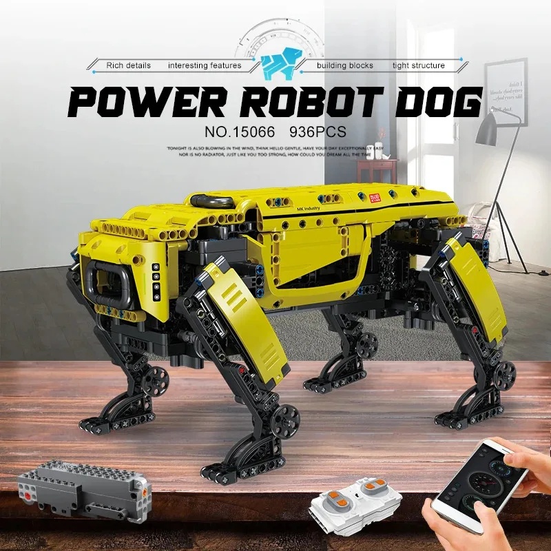 Home Security Robot Dog - โมลด์คิง 15066/15075 ของเล่นหุ่นยนต์เทคนิค โมเดลบอสตันไดนามิกส์ บิ๊กด็อก อัลฟ่าด็อก