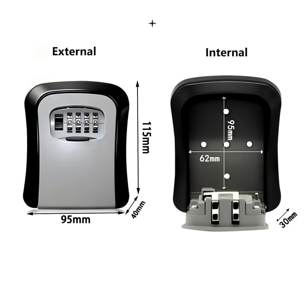Home Security Ideas - กล่องล็อคกุญแจแบบติดผนัง รหัสผ่าน 4 หลัก ปลอดภัย ไม่ต้องใช้กุญแจ