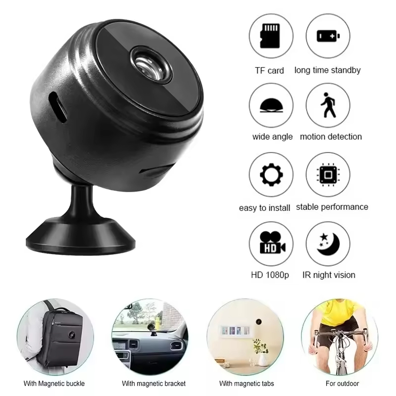 Home Security Video Cameras - กล้องวงจรปิดไร้สาย A9 Mini WiFi HD 1080P