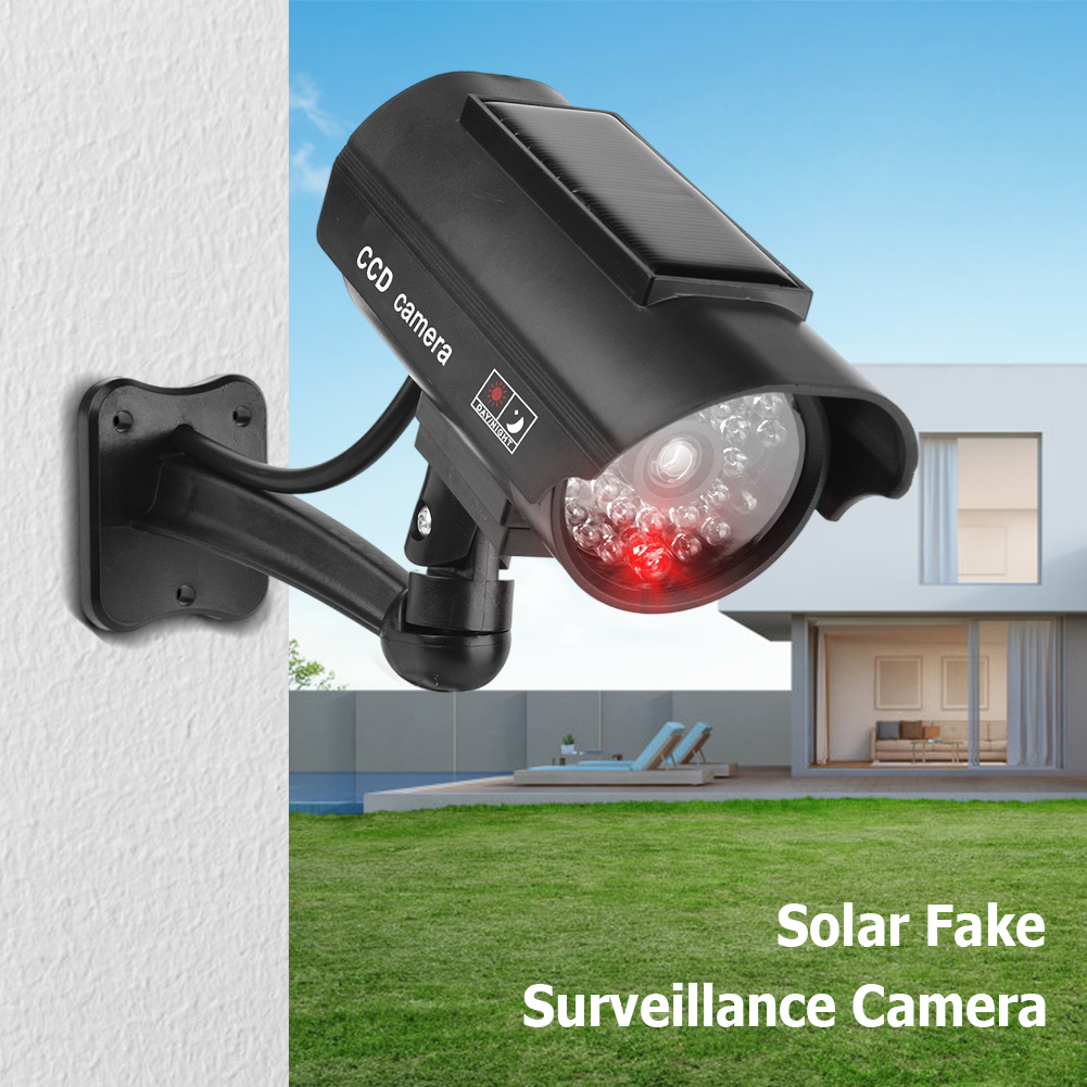 Fake Camera Dummy - กล้องวงจรปิดจำลอง กล้องวงจรปิดปลอม ทนทานต่อสภาพอากาศ พร้อมไฟ LED สีแดงกระพริบ