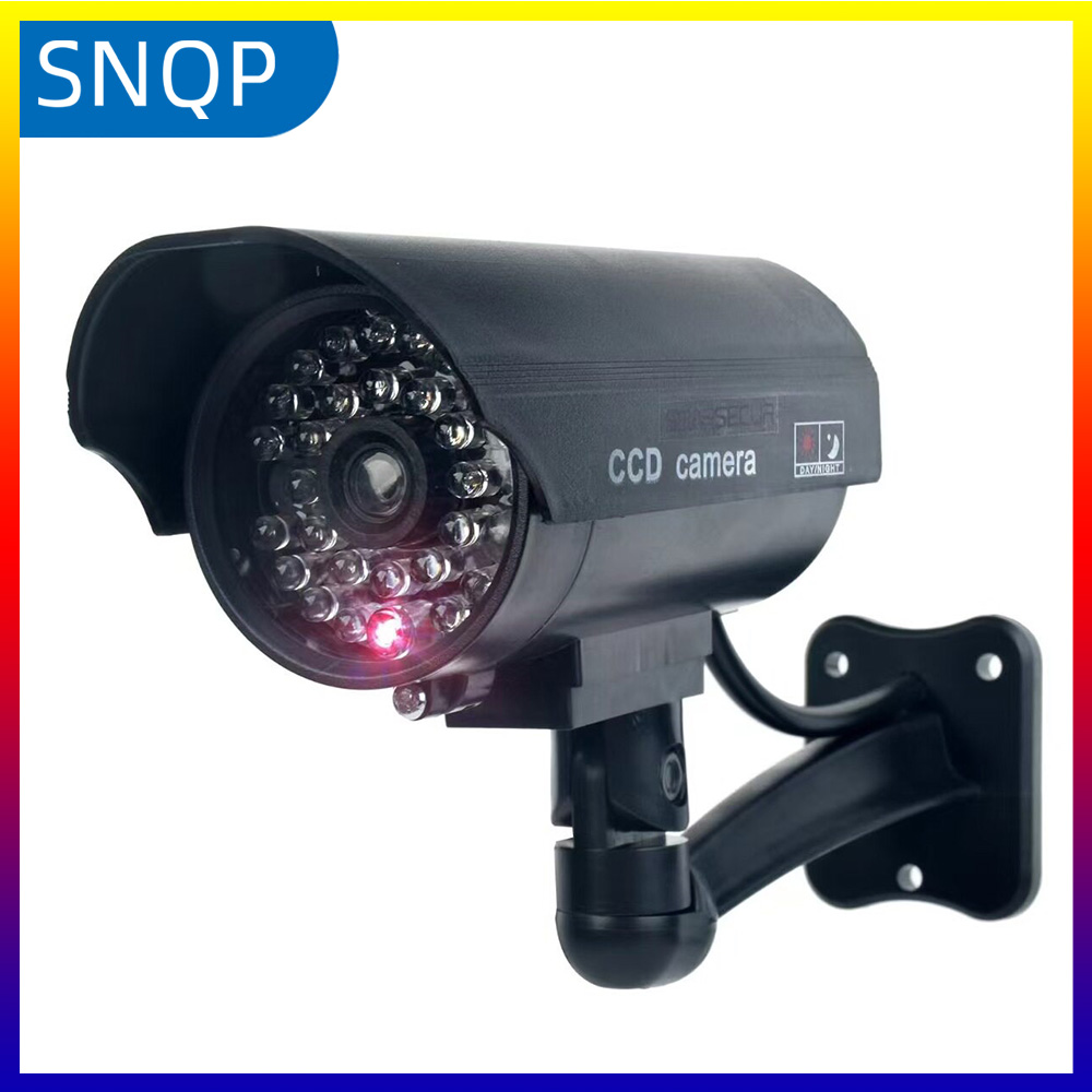 Fake Camera Dummy - SNQP กล้องปลอม กล้องวงจรปิดปลอม กล้องวงจรปิดรักษาความปลอดภัยกันน้ำ พร้อมไฟ LED