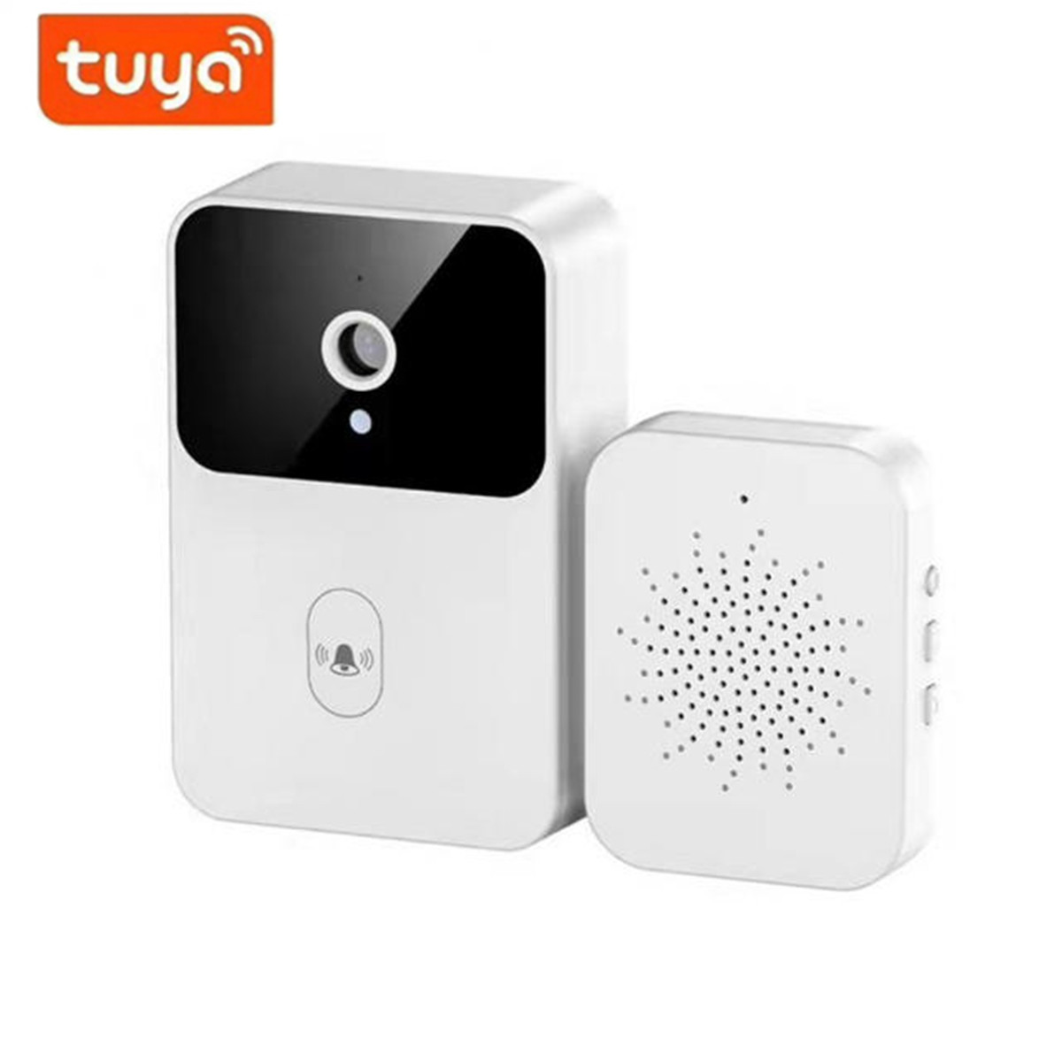 Home Security Video Cameras - กริ่งประตูไร้สาย WiFi Tuya กล้อง HD ภายนอกอาคาร