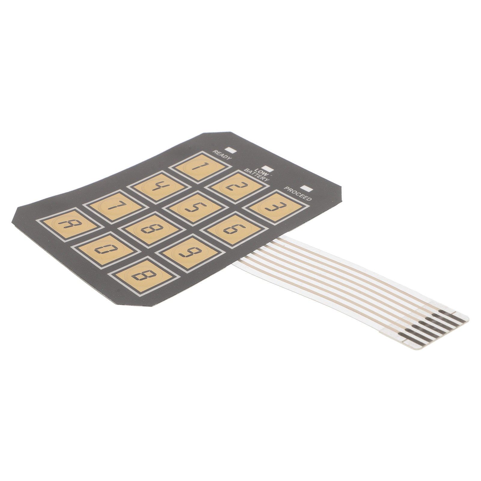 Home Security Panel - แผงปุ่มกดรหัสผ่านสำหรับตู้เซฟอิเล็กทรอนิกส์ แบบฝังเรียบ 12 ปุ่ม สำหรับเปลี่ยน ใช้กับระบบล็อคตู้เซฟ