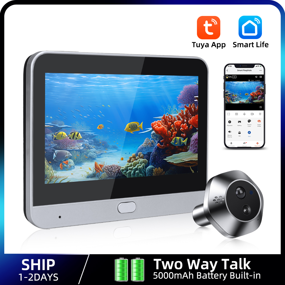 Home Security La - 1080P WiFi Peephole Tuya สมาร์ท Peephole