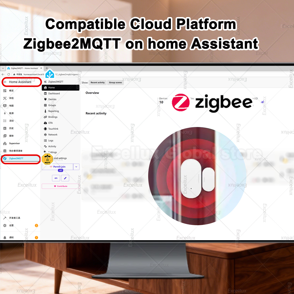 Zigbee 3.0 เซ็นเซอร์ประตูหน้าต - Home Security Doors บทวิจารณ์และราคา