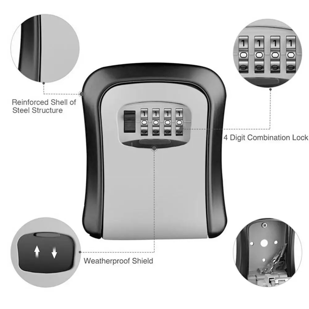 กล่องล็อคกุญแจแบบติดผนัง รหัสผ - Home Security Ideas บทวิจารณ์และราคา