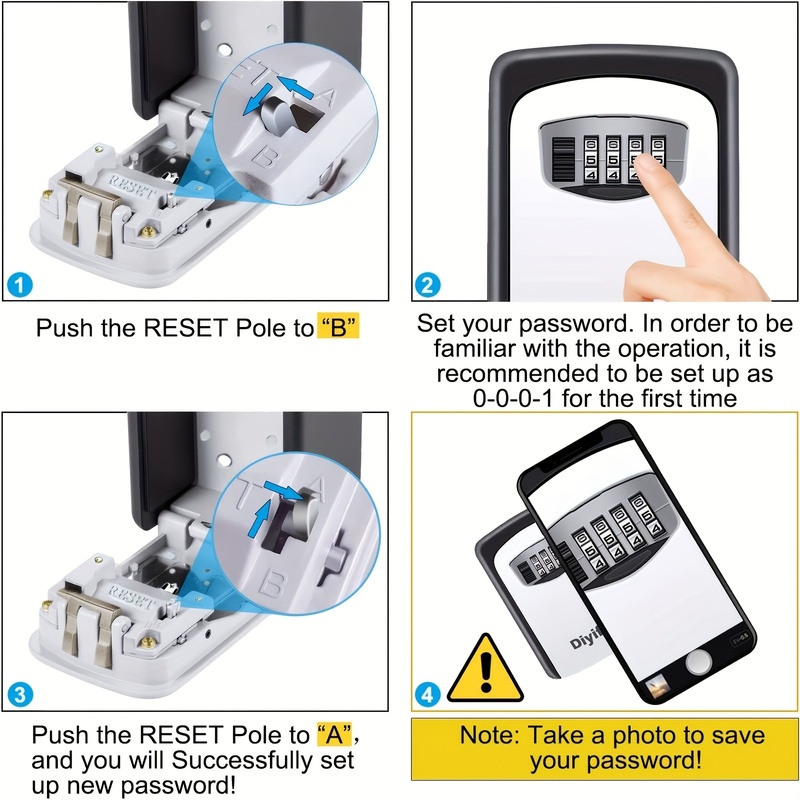 กล่องเก็บกุญแจแบบติดผนัง พร้อม - Home Security Key บทวิจารณ์และราคา