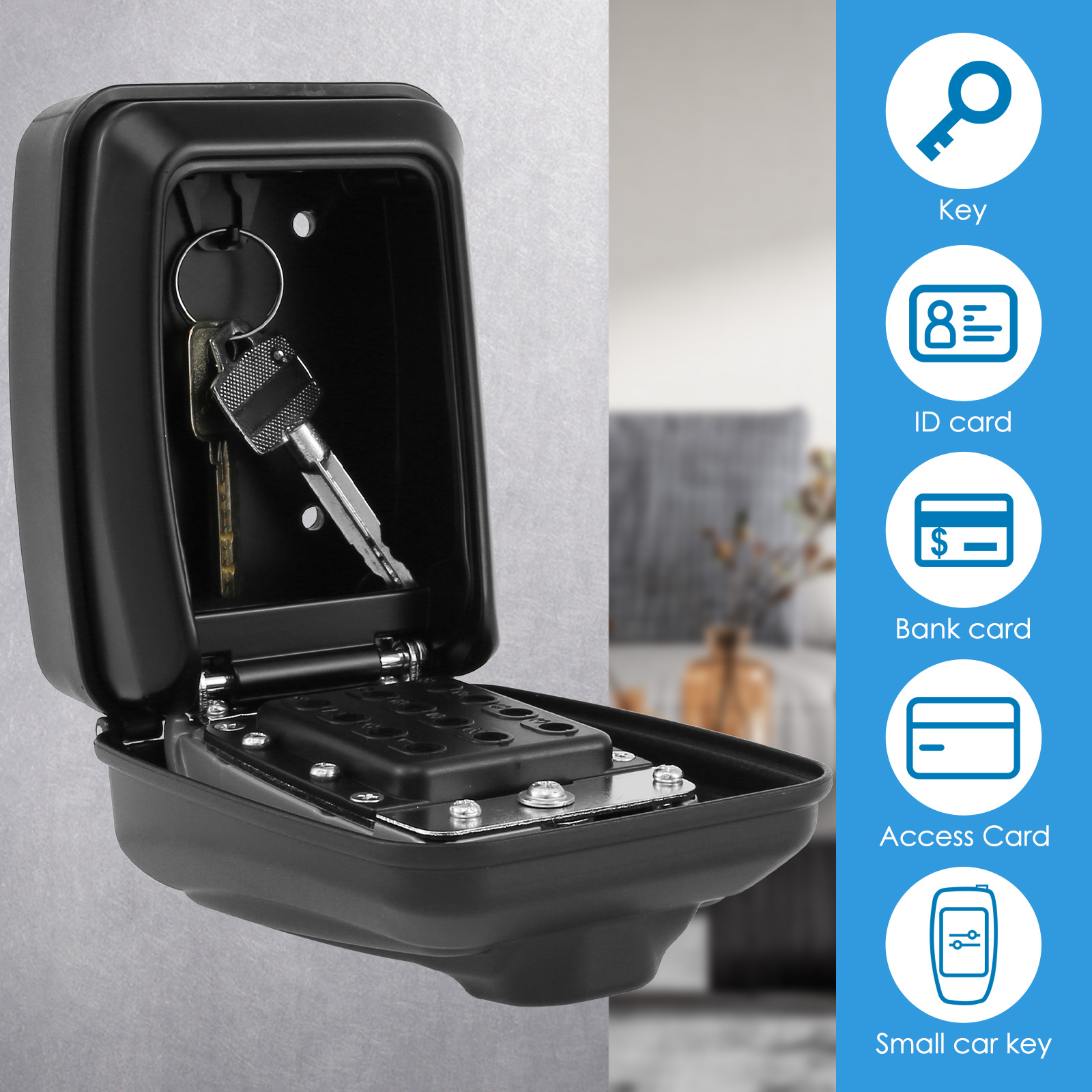 กล่องล็อคกุญแจ Wall-Mount Secr - Home Security Ideas บทวิจารณ์และราคา