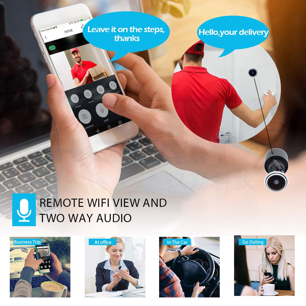 5MP Door Eye IP POE กล้องมินิต - Home Security La บทวิจารณ์และราคา