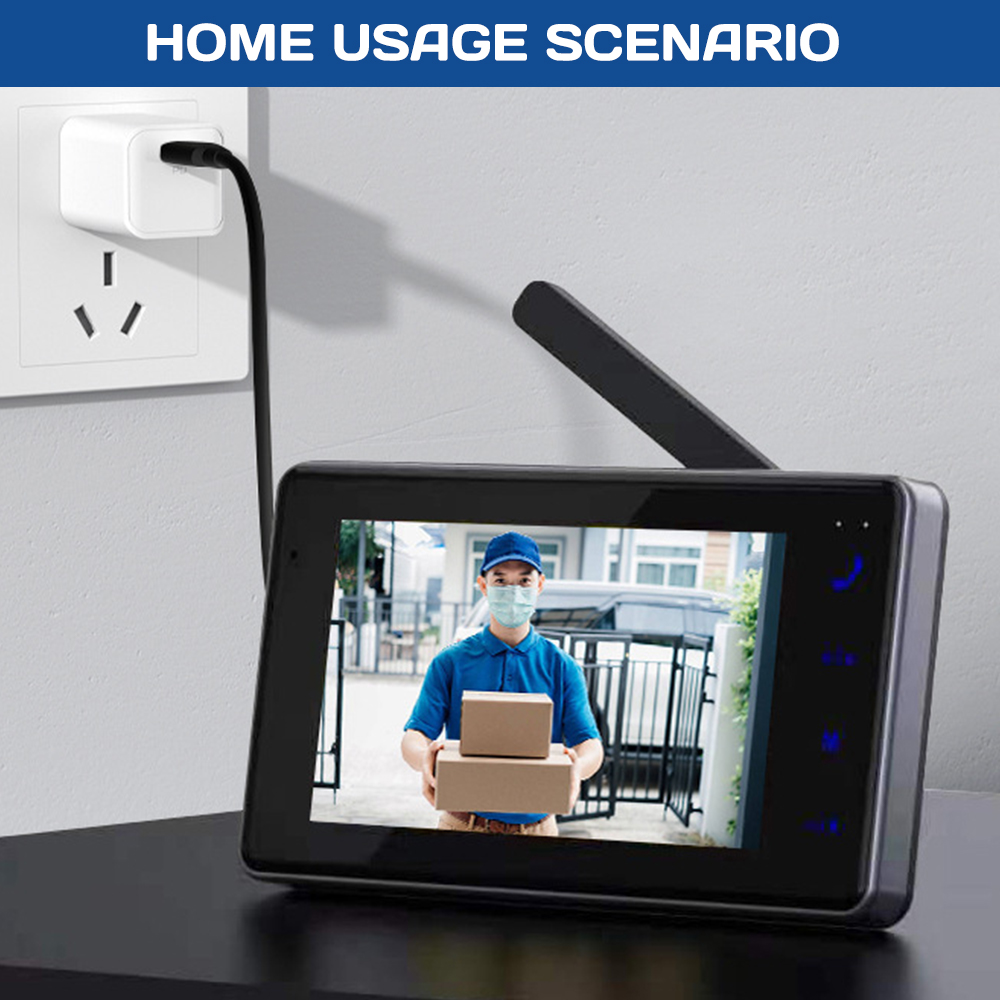 หน้าจอ HD IPS ขนาด 4.3 นิ้ว กร - Home Security La บทวิจารณ์และราคา