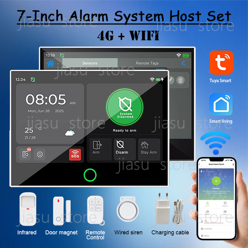 ระบบเตือนภัยอัจฉริยะแบบมีสายขน - Home Security Using Gsm บทวิจารณ์และราคา