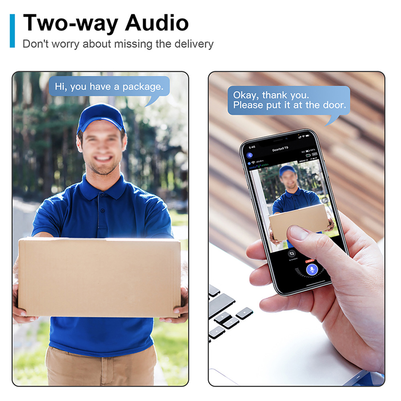 WiFi Smart Video Doorbell กล้อ - Home Security La บทวิจารณ์และราคา