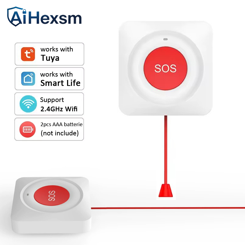 ปุ่ม SOS แบบ WiFi ของ Tuya พร้ - Home Security Key บทวิจารณ์และราคา