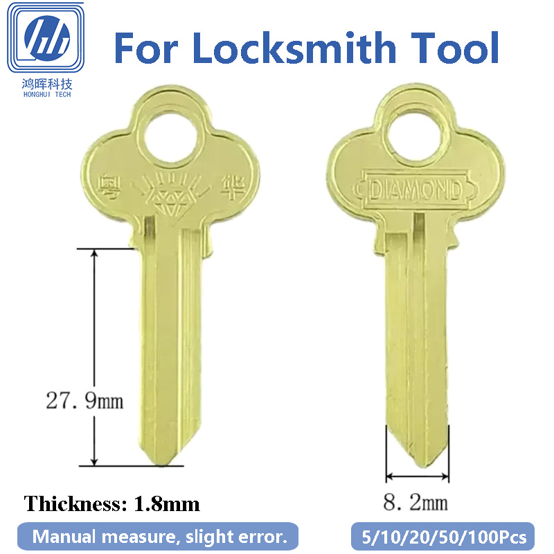 5-100 ชิ้น/ล็อต กุญแจทองแดงเปล - Home Security Doors บทวิจารณ์และราคา