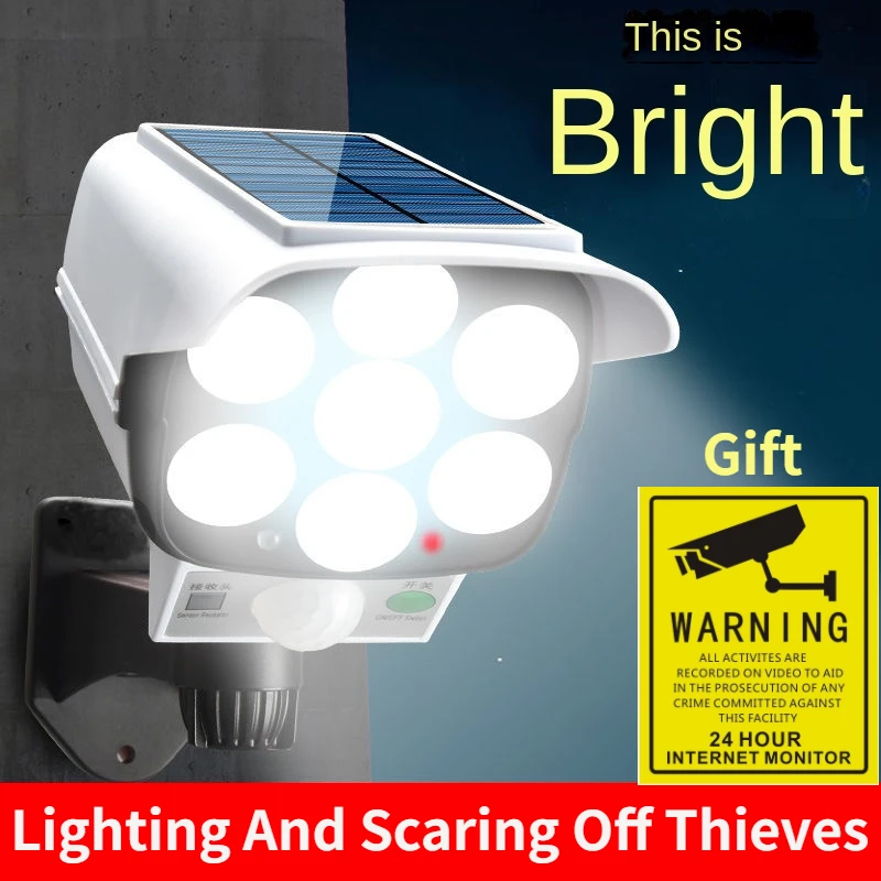 กลางแจ้งพลังงานแสงอาทิตย์ Ligh - Home Security With Camera บทวิจารณ์และราคา