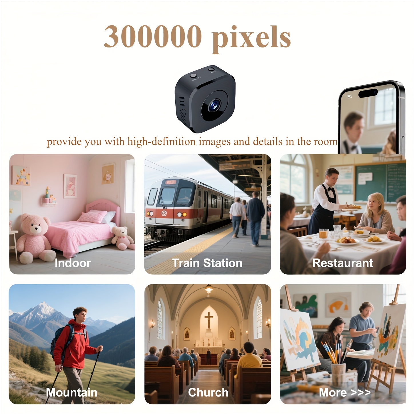 1080P HD Mini WiFi กล้องความปล - Home Security Panel บทวิจารณ์และราคา