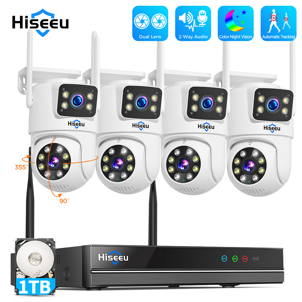 ชุดกล้องวงจรปิด Hiseeu 6MP WiF - Home Security Panel บทวิจารณ์และราคา