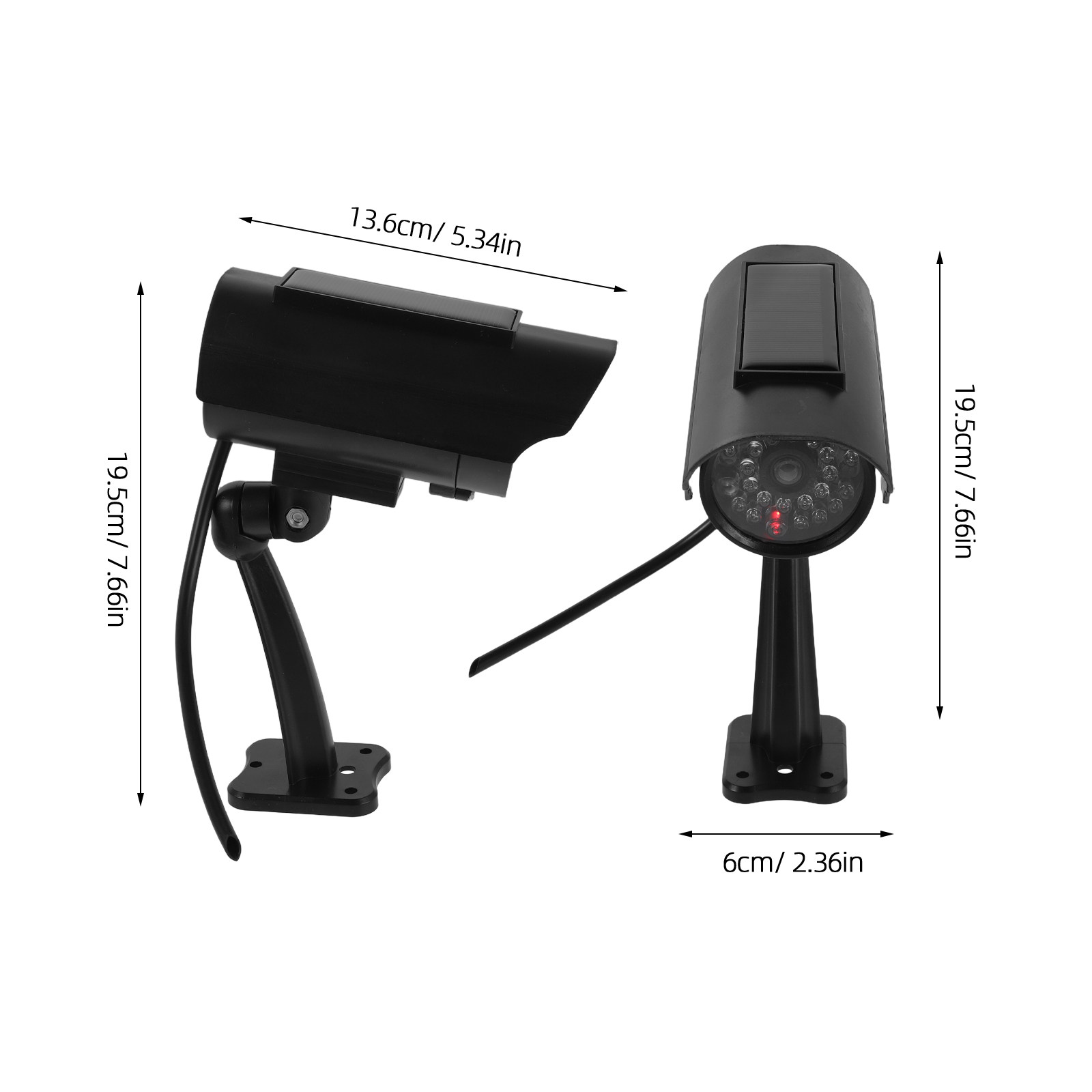 2 ชิ้น กล้องวงจรปิดจำลองเสมือน - Fake Camera Dummy บทวิจารณ์และราคา